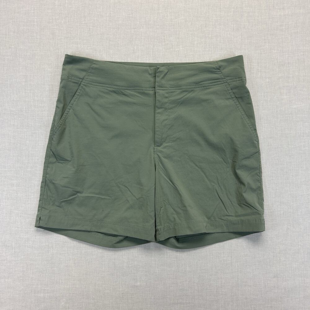 Columbia Omni Shield Hiking Shorts Women's 10 Green Active Fit Outdoor Pockets